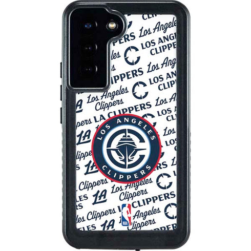 NBA Los Angeles Clippers Blast Text Galaxy S24 Plus Waterproof Case